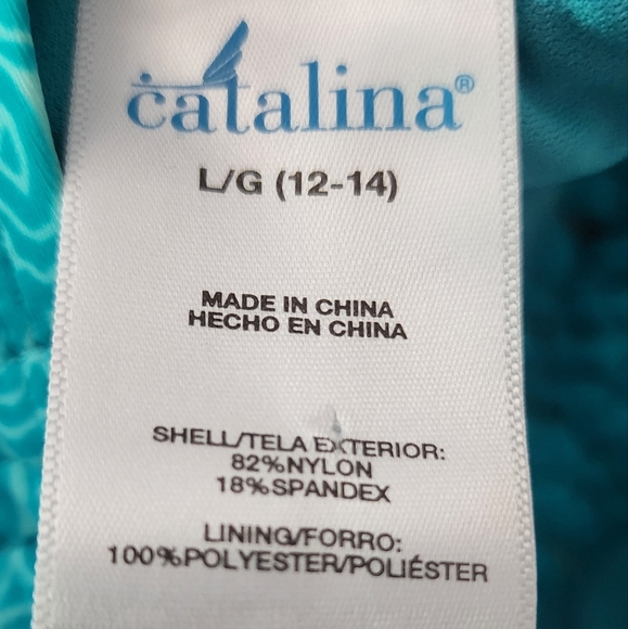 Catalina Women's Swim Top in Turquoise - Picture 3 of 3